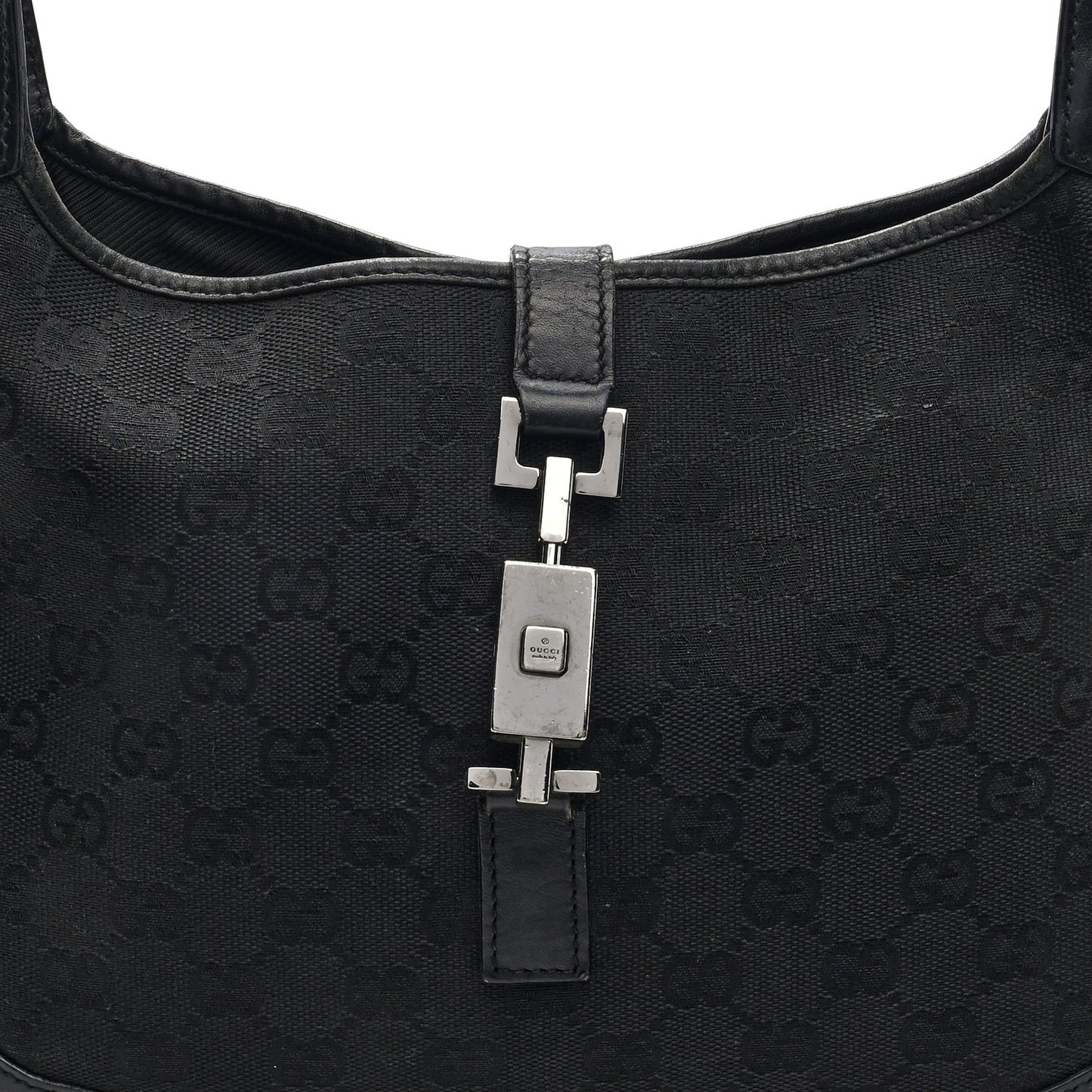 Monogram Small Jackie O Hobo Black