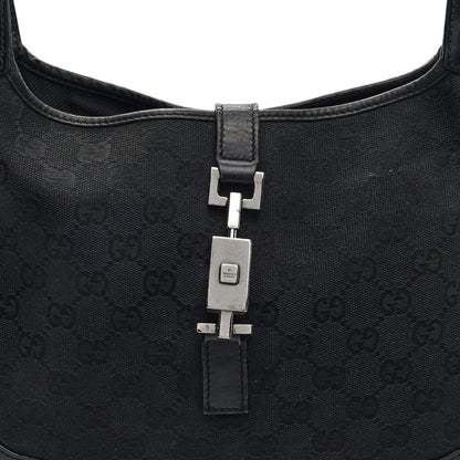 Gucci Monogram Small Jackie O Hobo Black 8 of 10