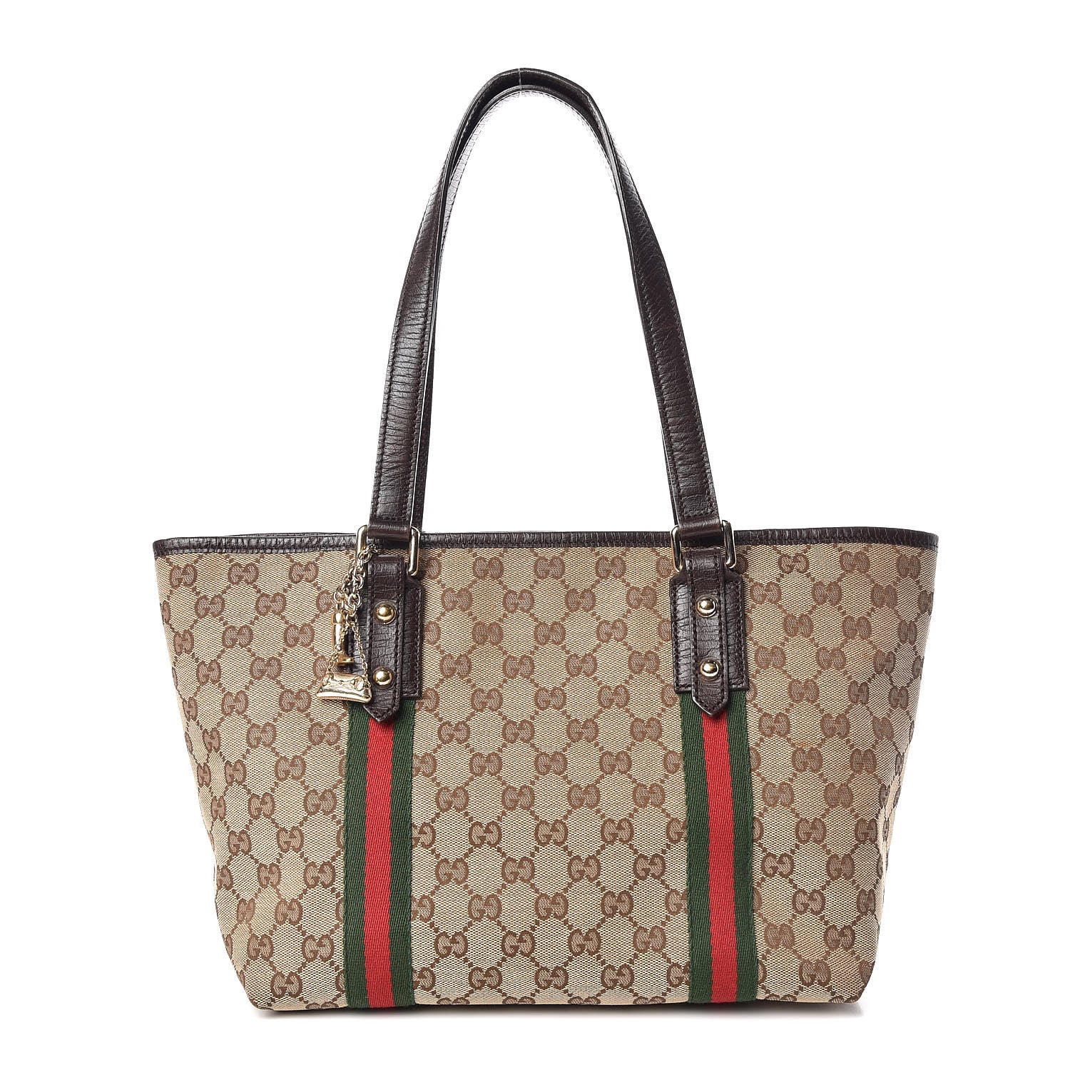 Gucci Monogram Medium Jolicoeur Tote Brown 1 of 10