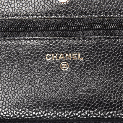 Chanel Caviar Quilted Wallet On Chain WOC Black 6 of 11