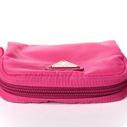 Prada Tessuto Nylon Vela Cosmetic Pouch Ibisco 6 of 6