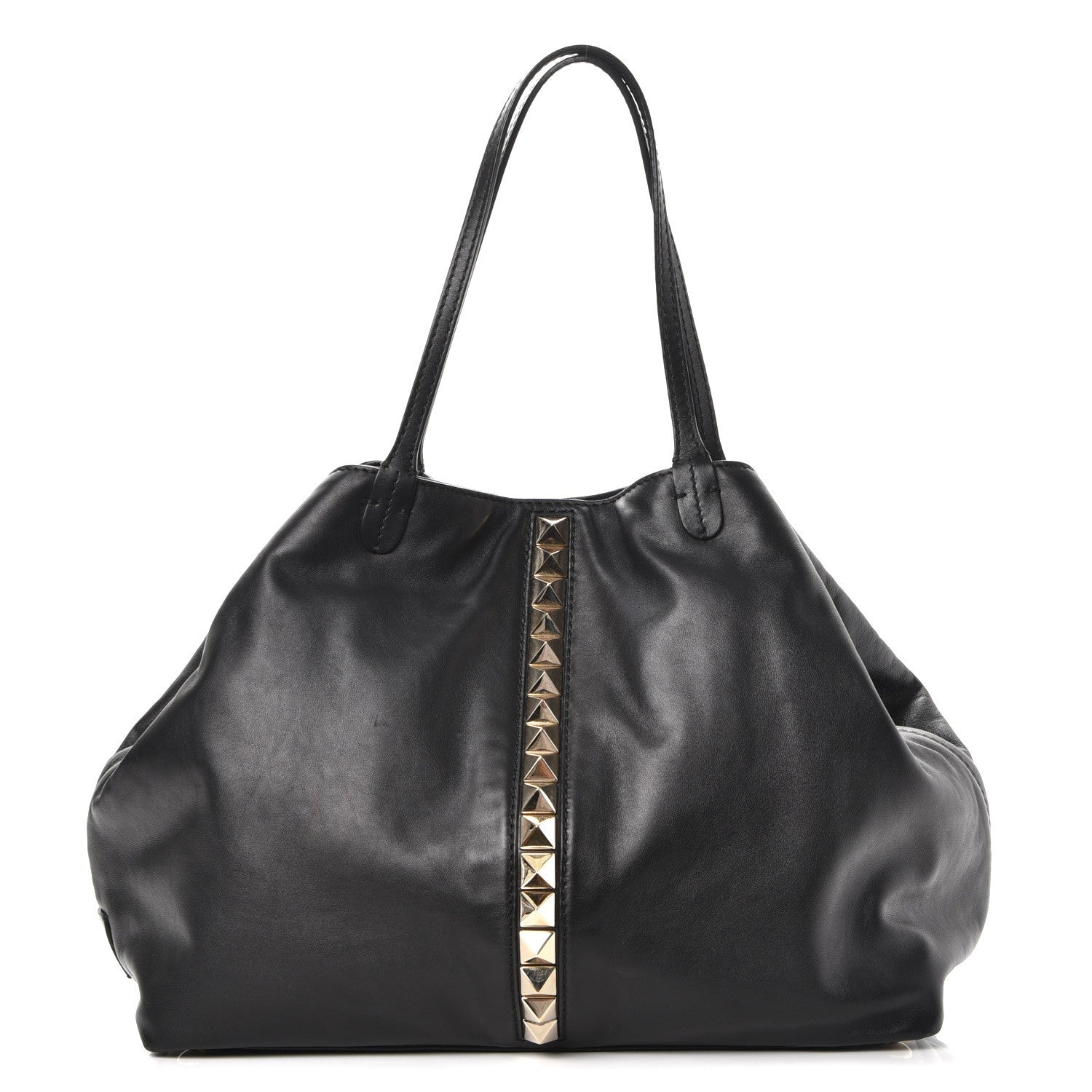 Valentino Garavani Grained Calfskin Va Va Voom Tote Black 1 of 9