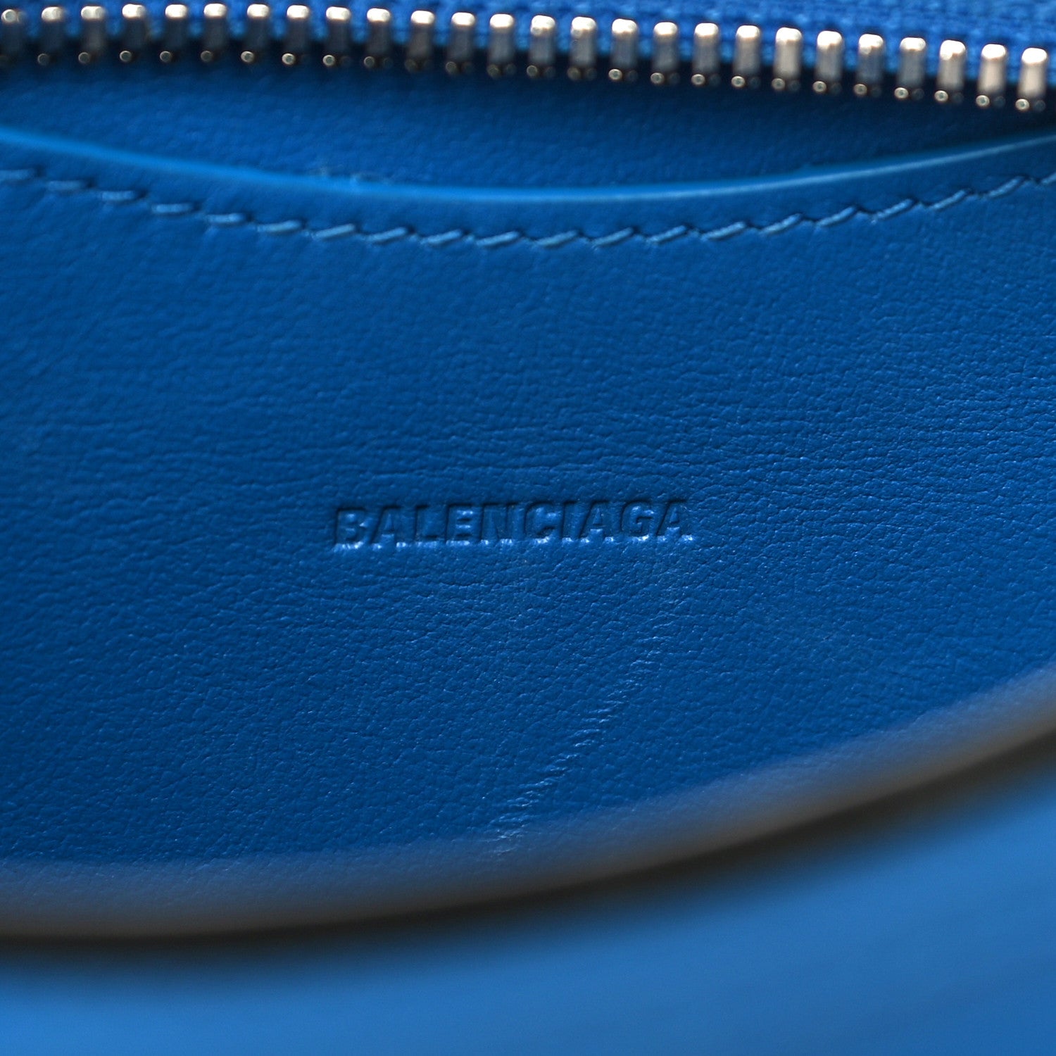 Balenciaga Smooth Calfskin Neo Classic Silver Hardware Mini City Bleu 7 of 13