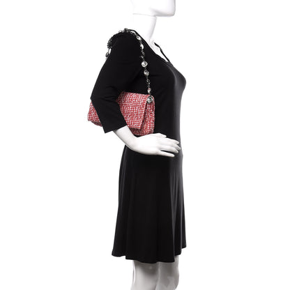Miu Miu Vichy Crystal Flap Shoulder Bag Rosso 2 of 11