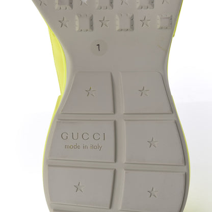 Gucci Calfskin Mens Rhyton Sneakers 7 Yellow Fluo 8 of 9