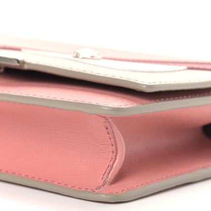 Fendi Vitello Elite Crystal Eye Monster Tube Wallet on Chain Grigio Polvere Ribes Multicolor 8 of 11