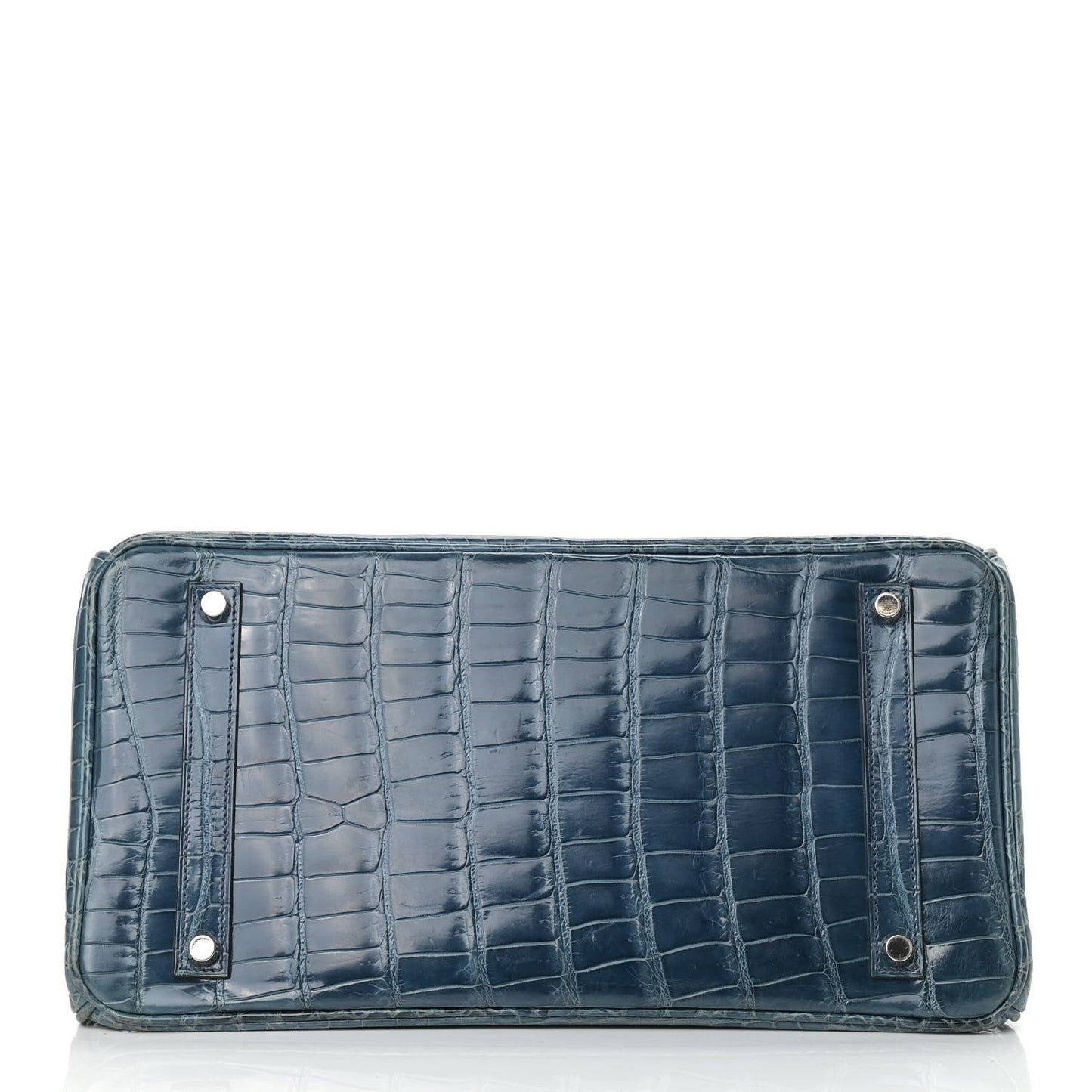Shiny Porosus Crocodile Birkin 35 Bleu Roi