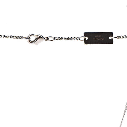 Louis Vuitton Zamac Palladium Monogram Charms Necklace Silver 4 of 6
