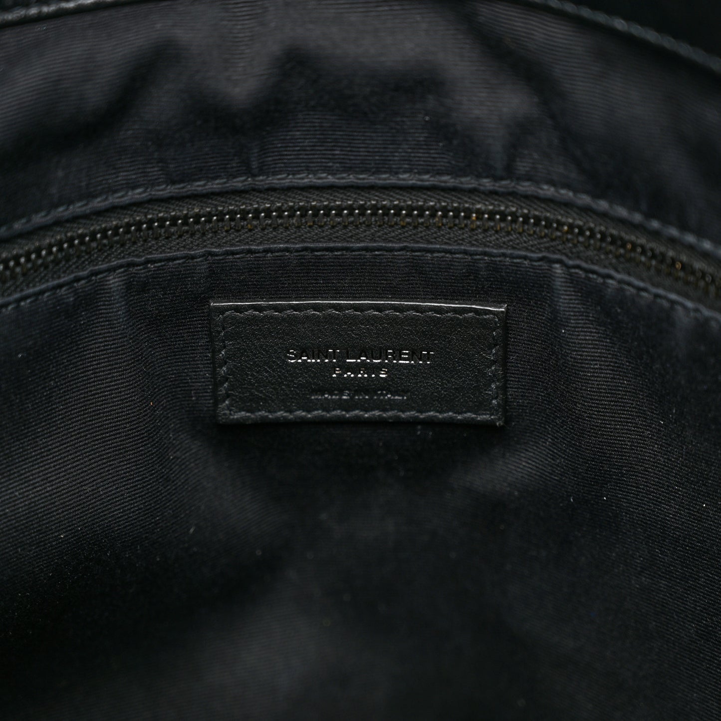 Crinkled Calfskin Matelasse Monogram Medium Niki Shopper Tote Black