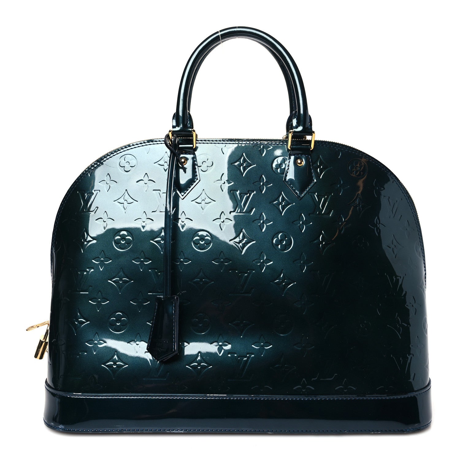 Louis Vuitton Vernis Alma GM Blue Nuit 1 of 11