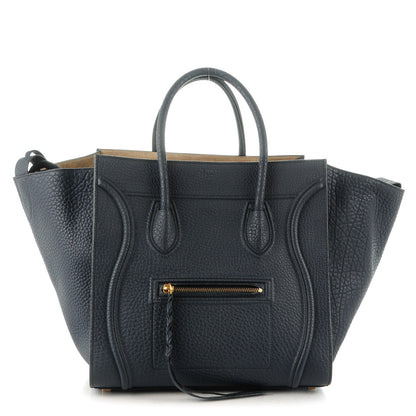 Celine Bullhide Calfskin Medium Phantom Luggage Navy Blue 1 of 9