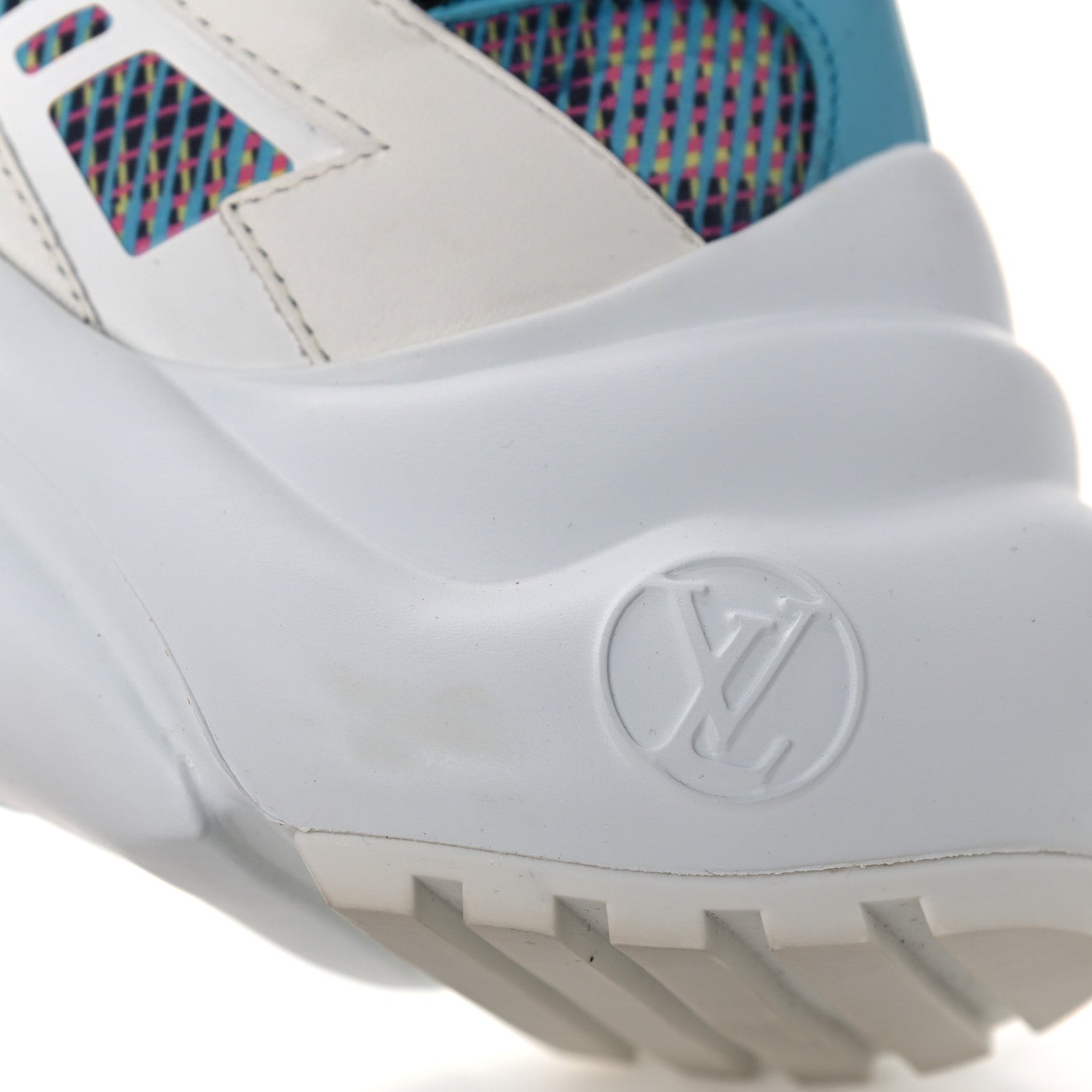 Louis Vuitton Calfskin Nylon LV Pop Archlight Sneaker 35 Blue 8 of 8