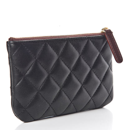 Chanel Lambskin Quilted Small Cosmetic Case Black 3 of 7