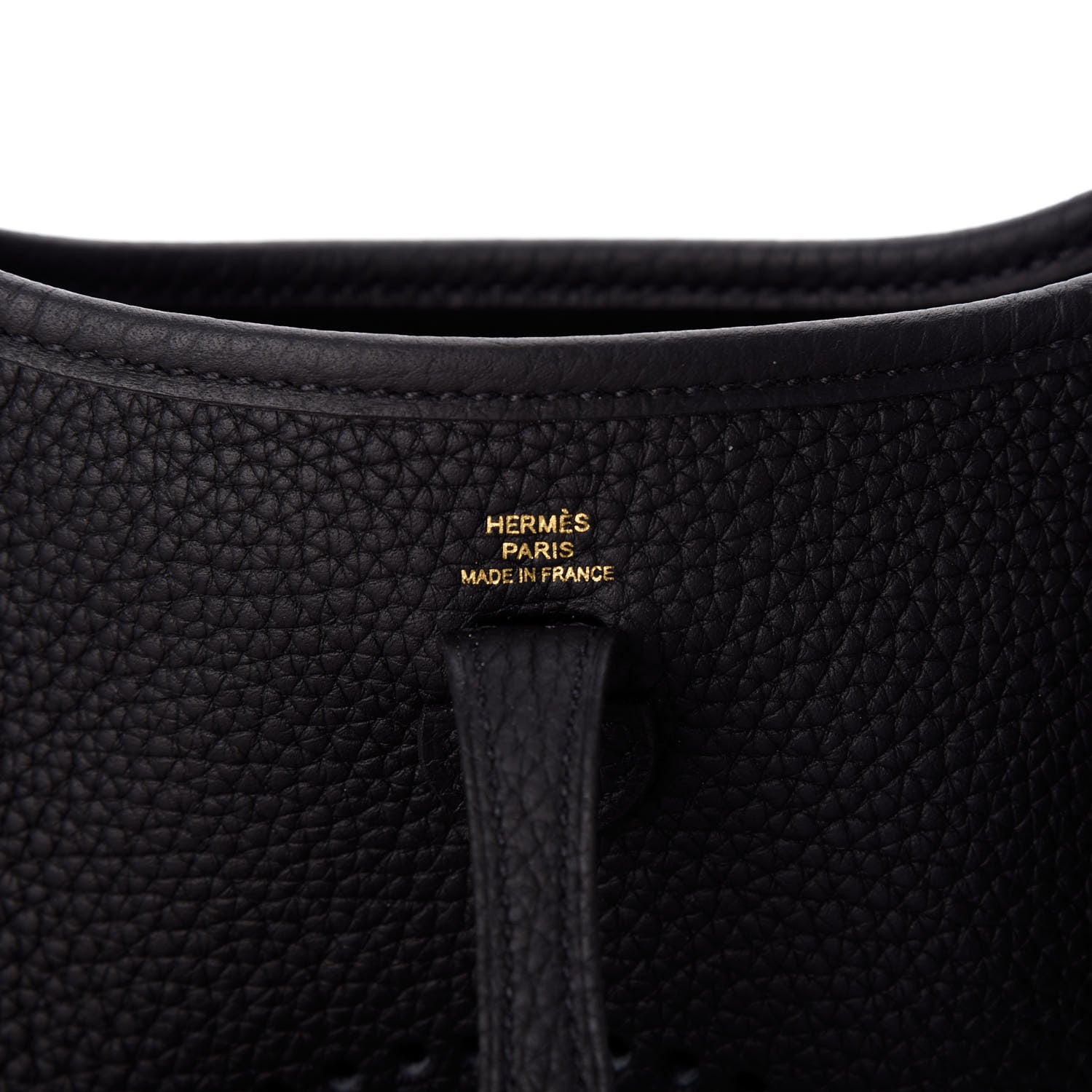 Hermes Taurillon Clemence Evelyne TPM Black 6 of 8