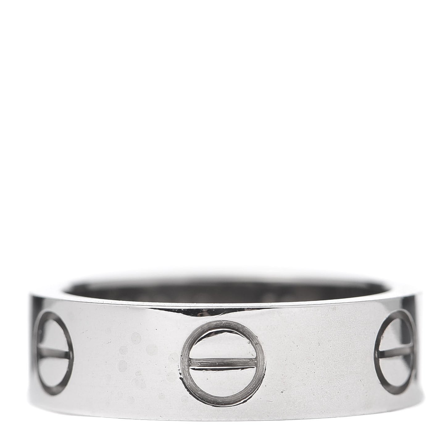 18K White Gold 5.5mm LOVE Ring 50 5.25