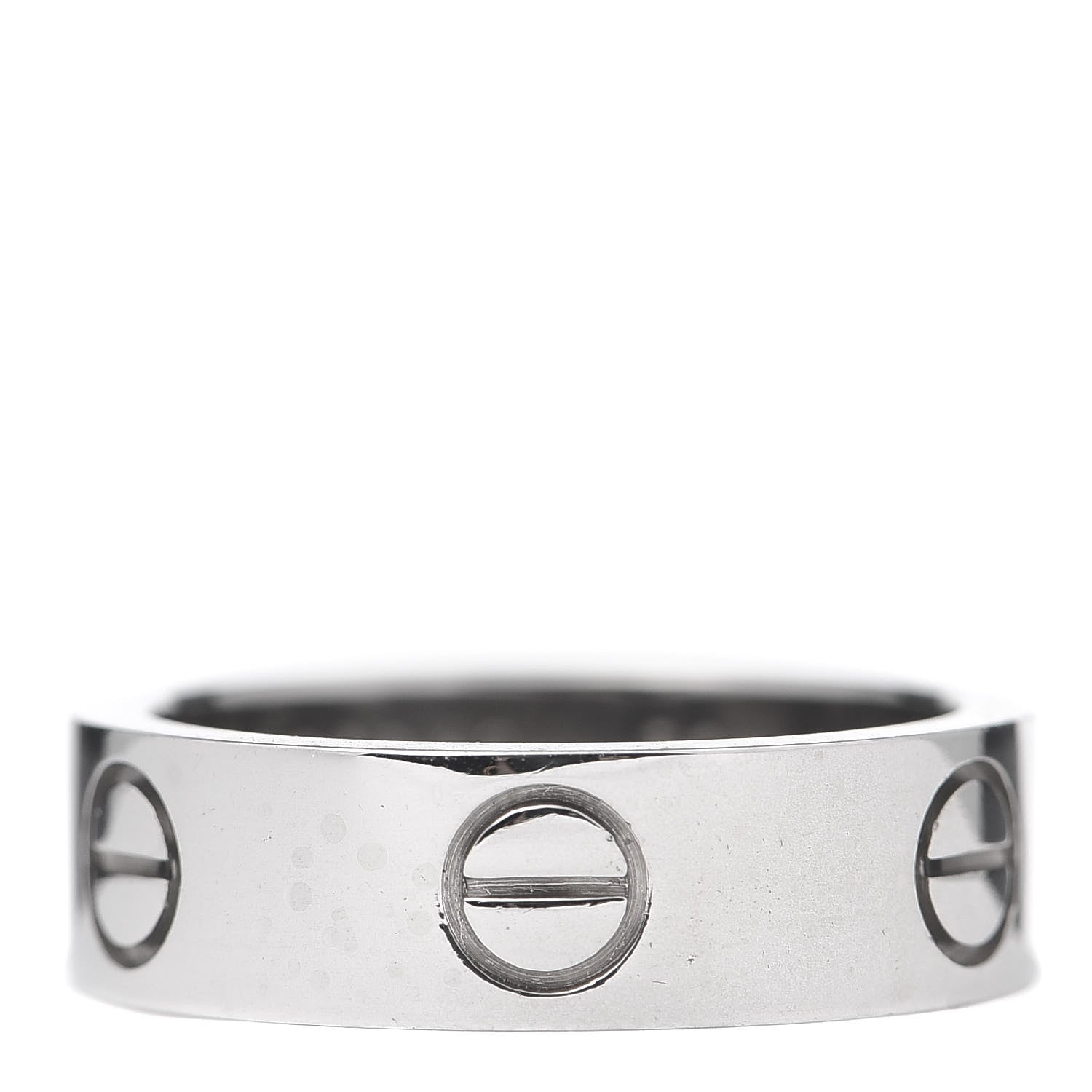 Cartier 18K White Gold 5.5mm LOVE Ring 50 5.25 3 of 4