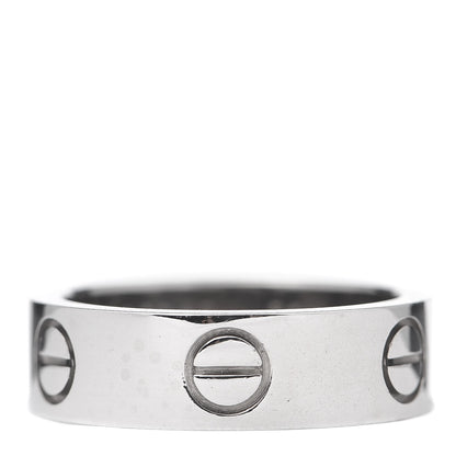 Cartier 18K White Gold 5.5mm LOVE Ring 50 5.25 3 of 4