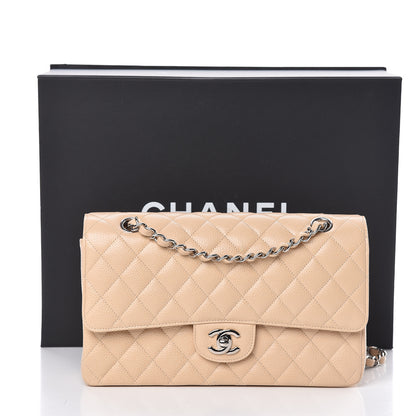 Chanel Caviar Quilted Medium Double Flap Beige Clair 12 of 12
