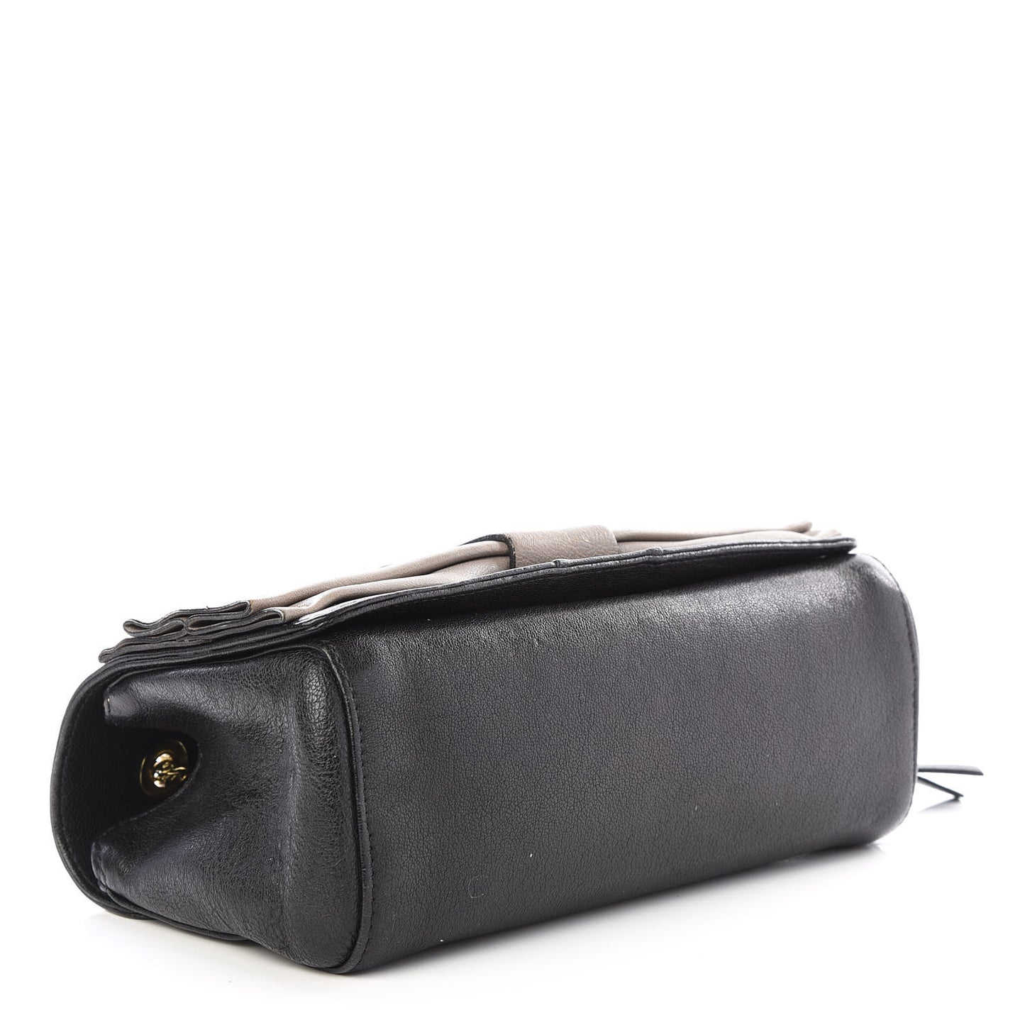 Calfskin Small June Bow Shoulder Bag Black