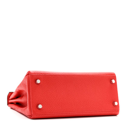 Hermes Togo Kelly Retourne 25 Rouge De Coeur 4 of 11