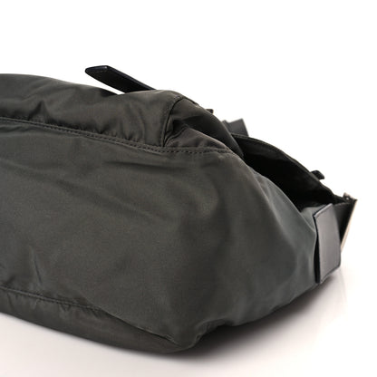 Prada Tessuto Nylon Saffiano Vela Messenger Bag Bosco 9 of 9
