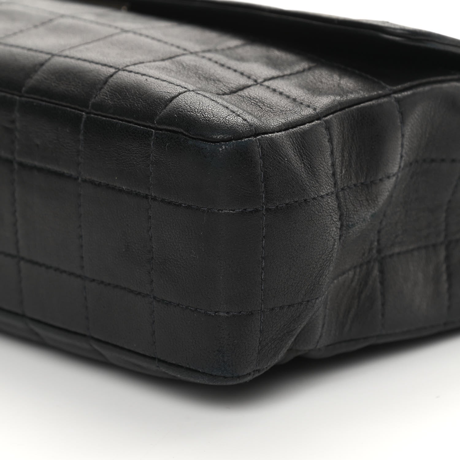 Chanel Lambskin Chocolate Bar Mademoiselle Flap Black 11 of 16