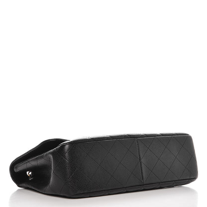 Chanel Caviar Quilted Jumbo Single Flap Black 4 of 14