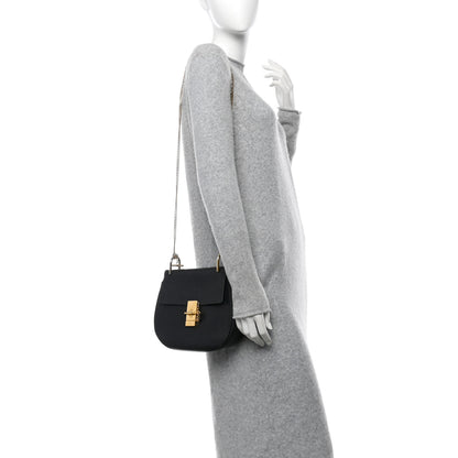 Chloe Grained Lambskin Drew Shoulder Bag Black 2 of 13