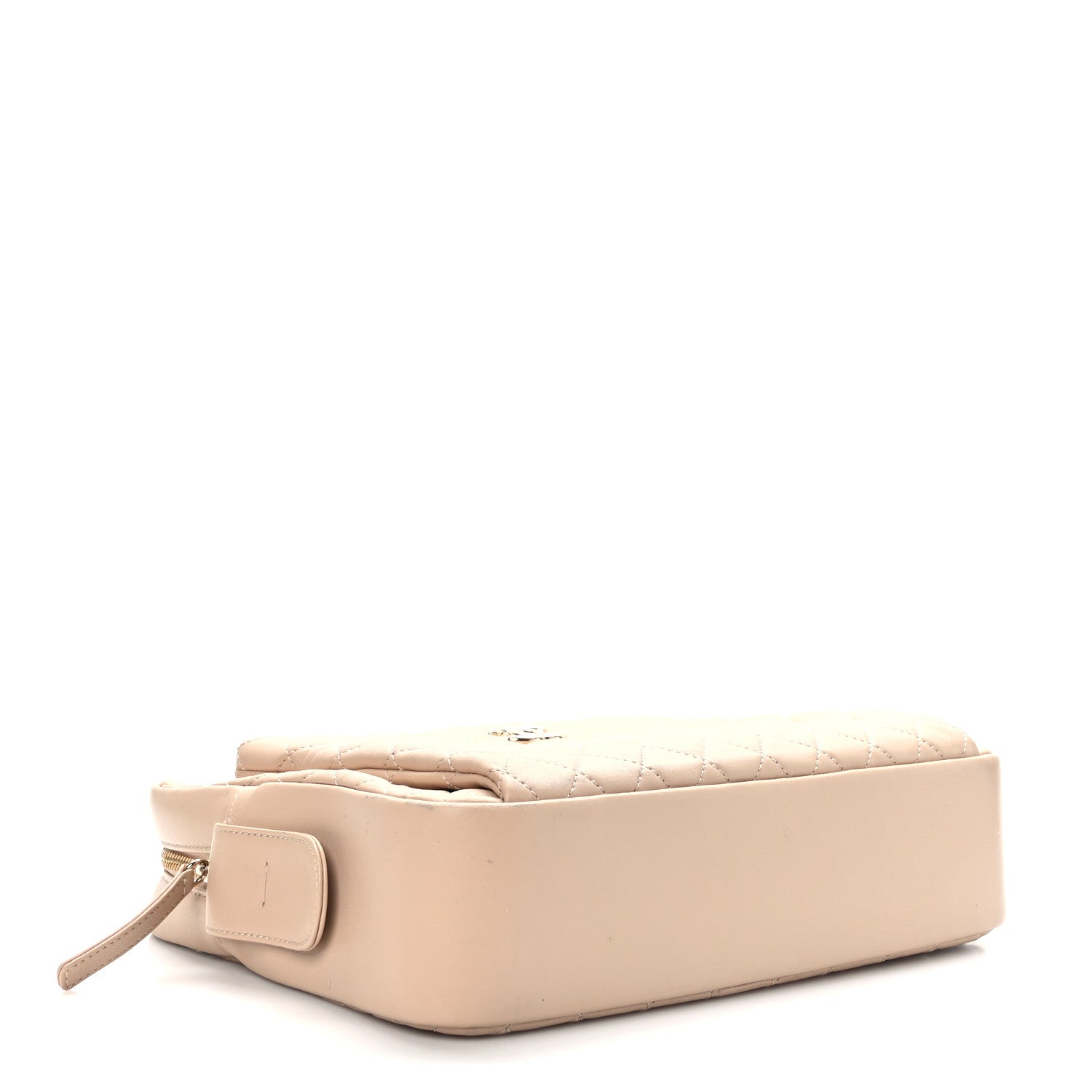 Chanel Lambskin Quilted Camera Case Beige 4 of 11