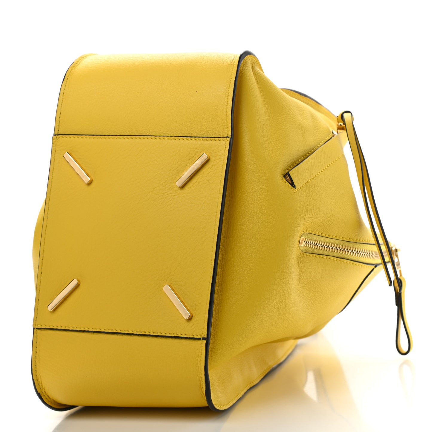 Calfskin Small Hammock Shoulder Bag Yellow