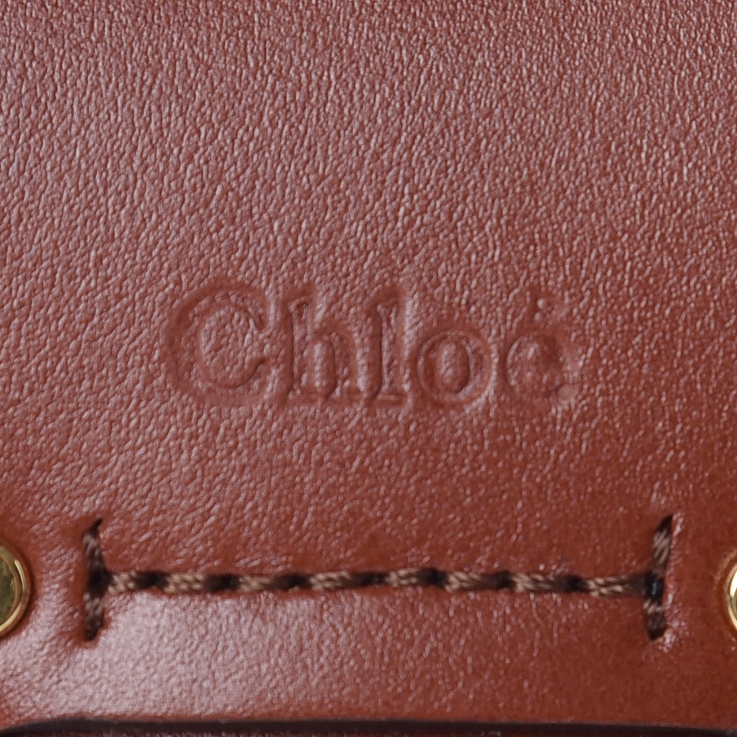Chloe Calfskin Small Tess Bag Sepia Brown 9 of 13