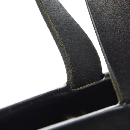 Hermes Toile Calfskin Herbag Cabas MM Black 14 of 16