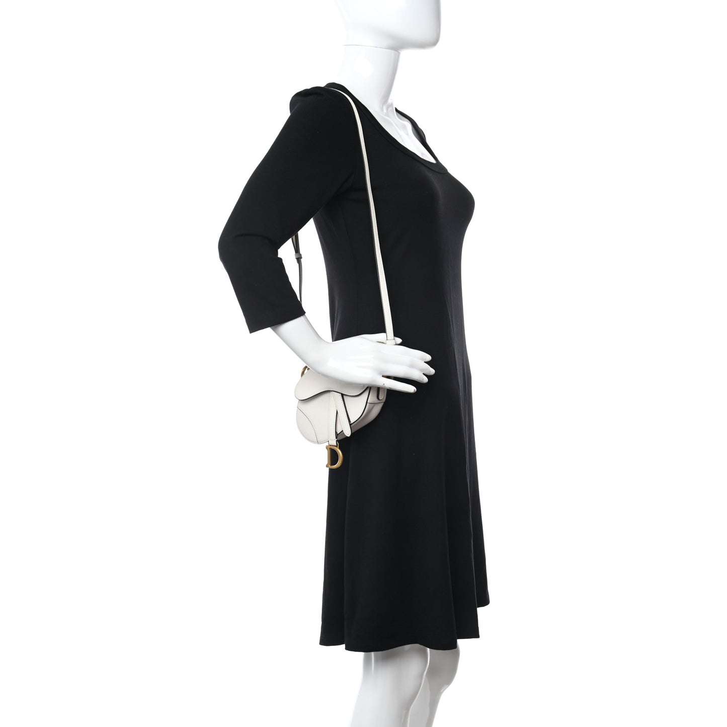 Goatskin Micro Saddle Bag With Strap