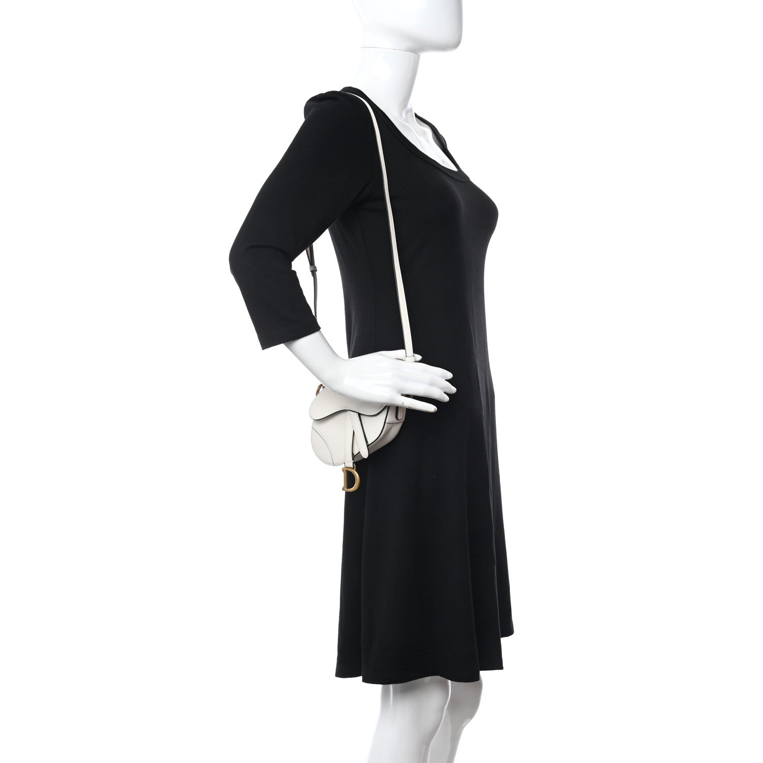 Christian Dior Goatskin Micro Saddle Bag With Strap 2 of 10