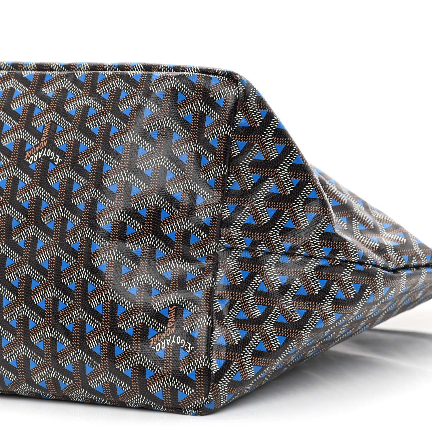 Goyard Goyardine Saint Louis Claire Voie GM Black Sky Blue 12 of 15