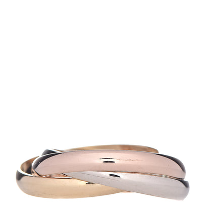 Cartier 18K Pink Yellow White Gold Small Trinity Ring 51 5.75 1 of 5