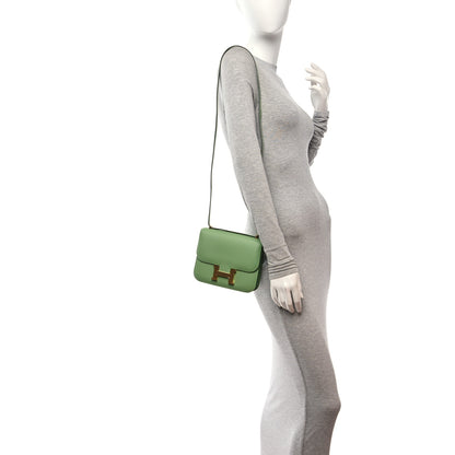 Hermes Epsom Constance 18 Vert Criquet 2 of 12