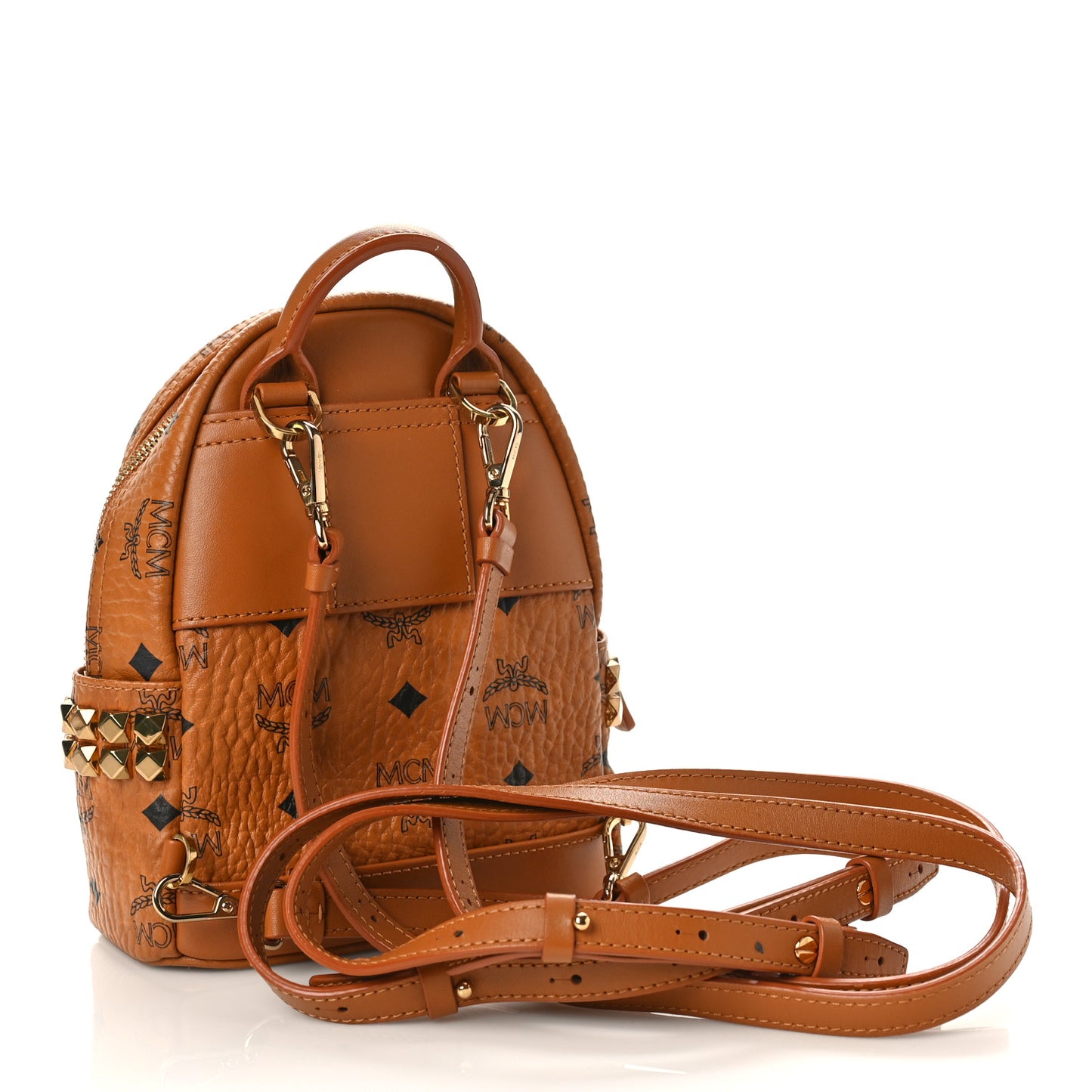 Visetos Side Stud X-Mini Stark Bebe Boo Backpack Cognac