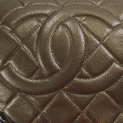 Chanel Caviar Timeless Classic Shopping Tote Bronze 6 of 10