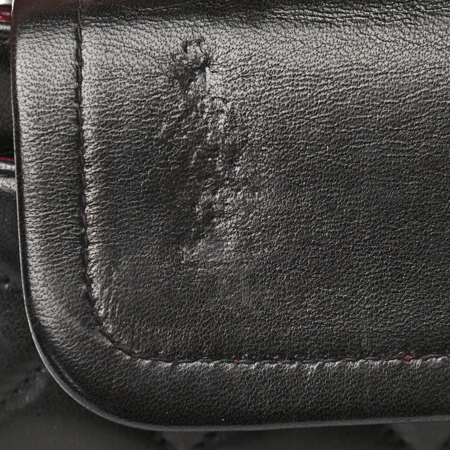 Lambskin Quilted Small Double Flap Black