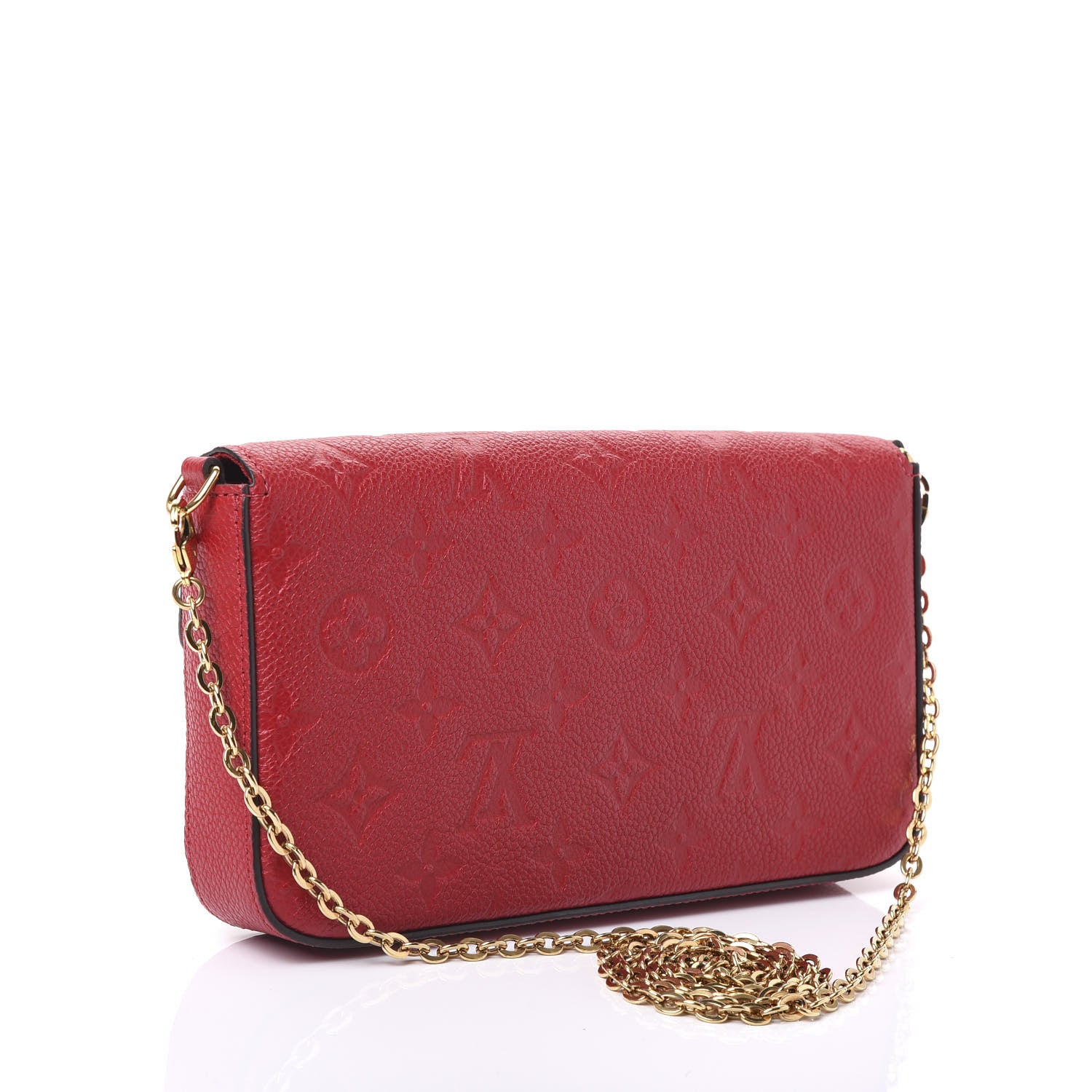 Louis Vuitton Empreinte Pochette Felicie Chain Wallet Cherry 2 of 10