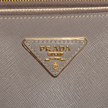 Prada Saffiano Lux Mini Double Zip Tote Argilla 5 of 10