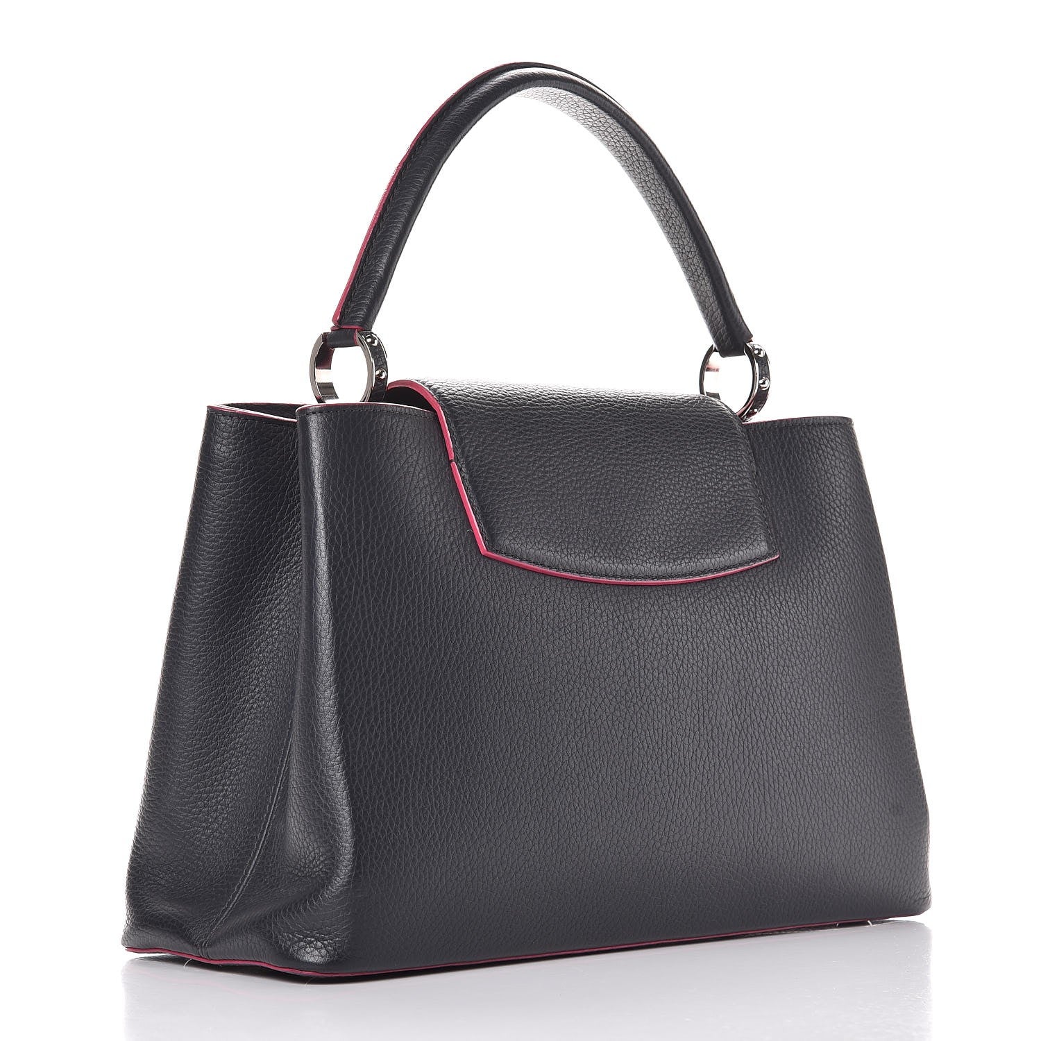 Louis Vuitton Taurillon Capucines MM Cobalt Fuchsia 3 of 9