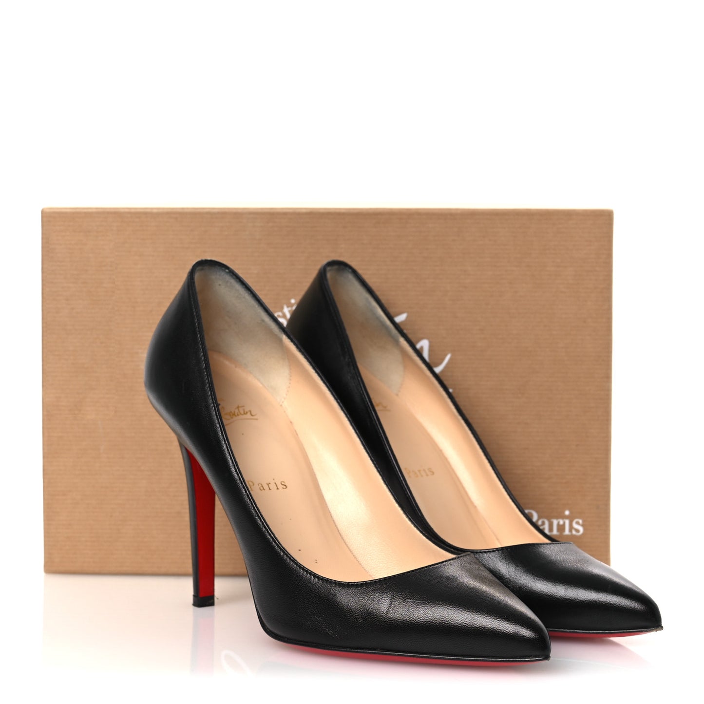 Shiny Nappa Pigalle Follies 100 Pumps 38.5 Black