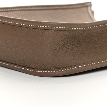 Hermes Taurillon Clemence Amazone Evelyne TPM Etoupe Bleu Indigo 10 of 12