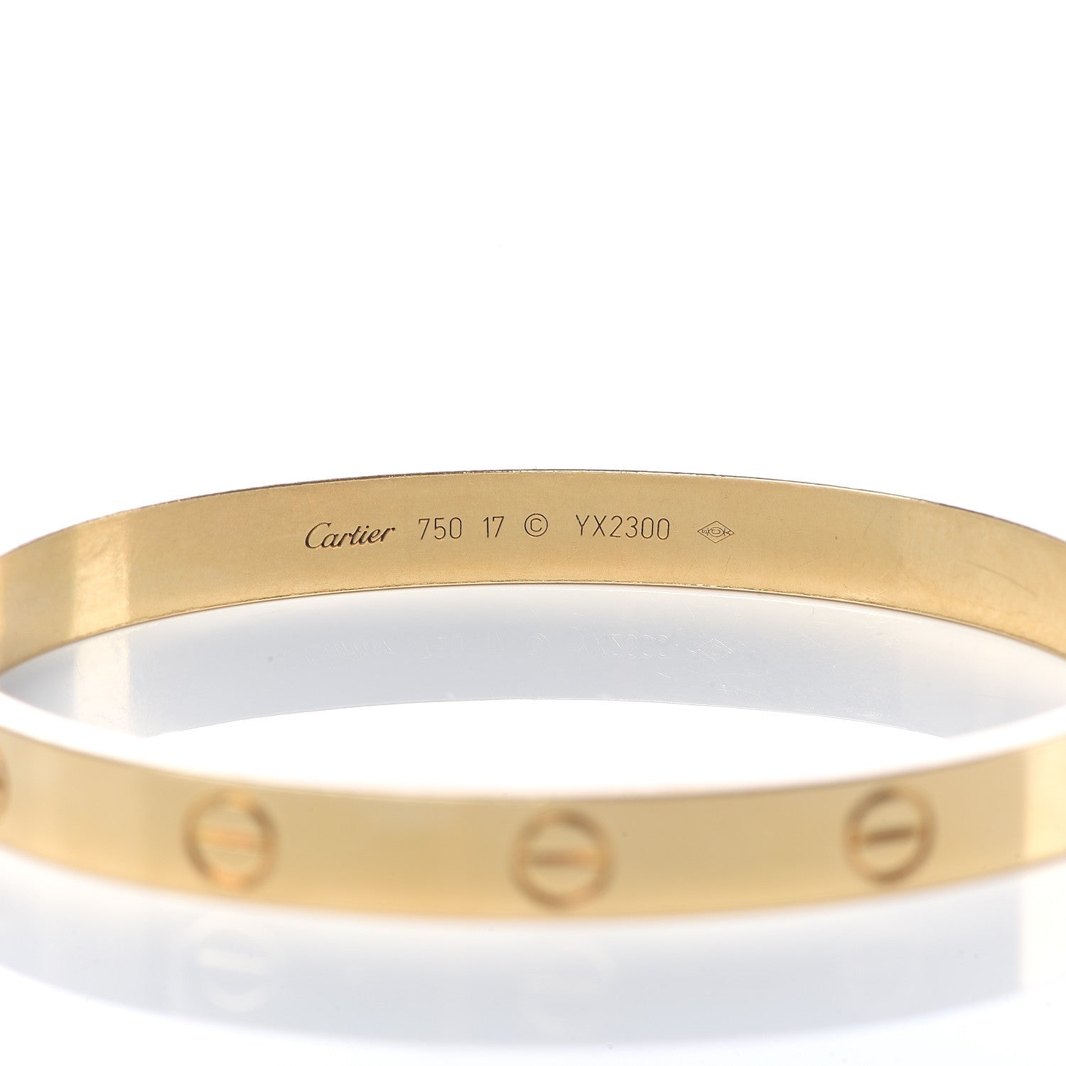 Cartier 18K Yellow Gold LOVE Bracelet 17 4 of 6