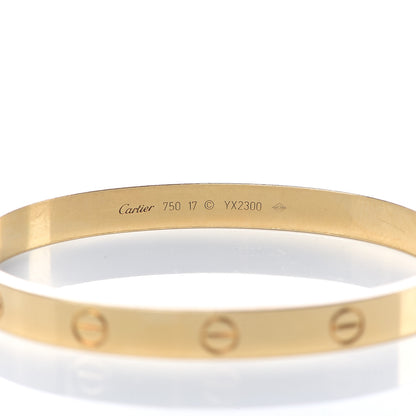 Cartier 18K Yellow Gold LOVE Bracelet 17 4 of 6