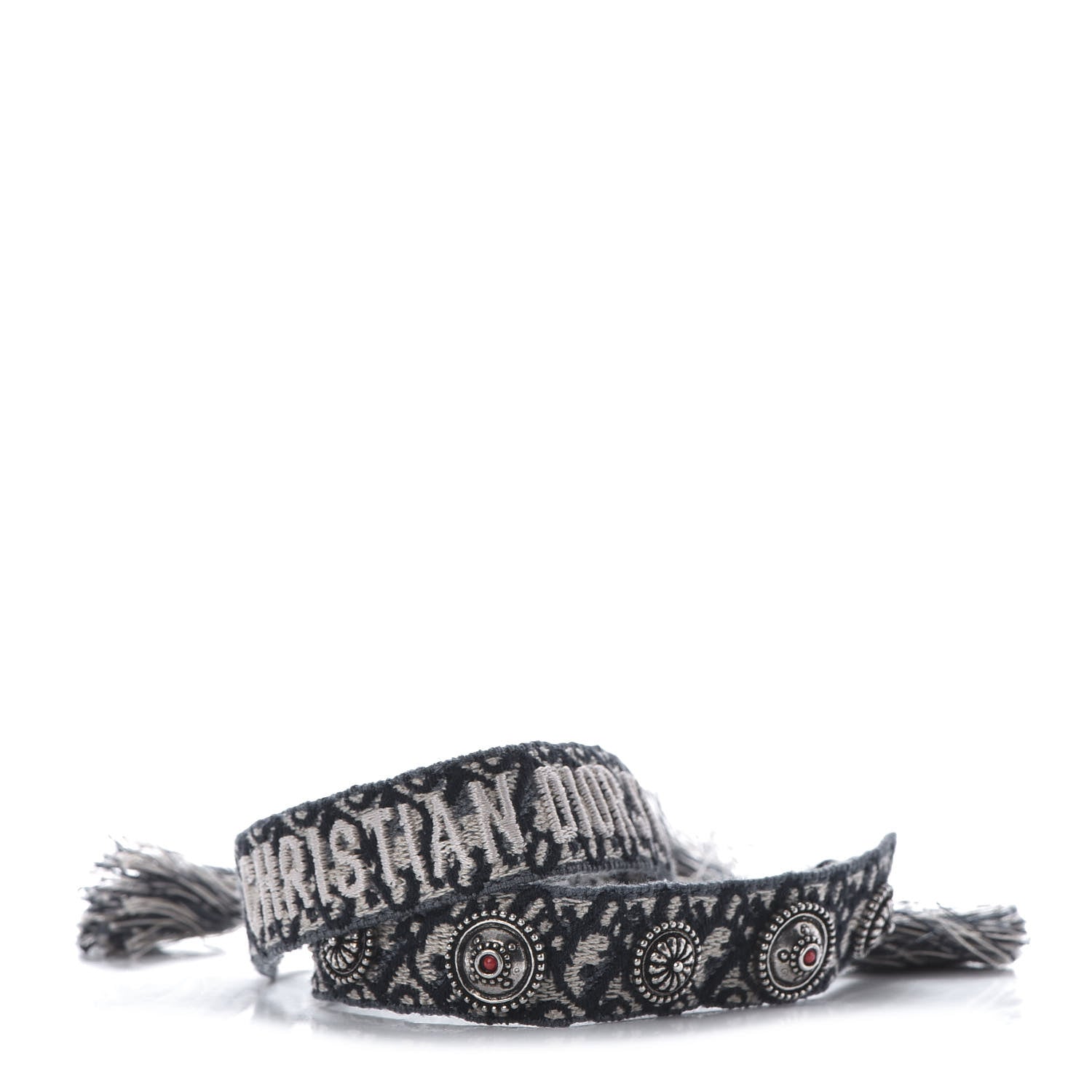 Christian Dior Woven Cotton Oblique J'Adior Friendship Bracelet Set Blue 1 of 4