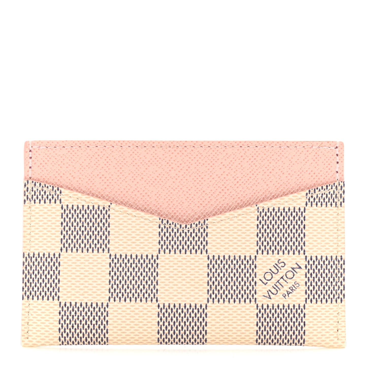 Damier Azur Daily Card Holder Rose Ballerine