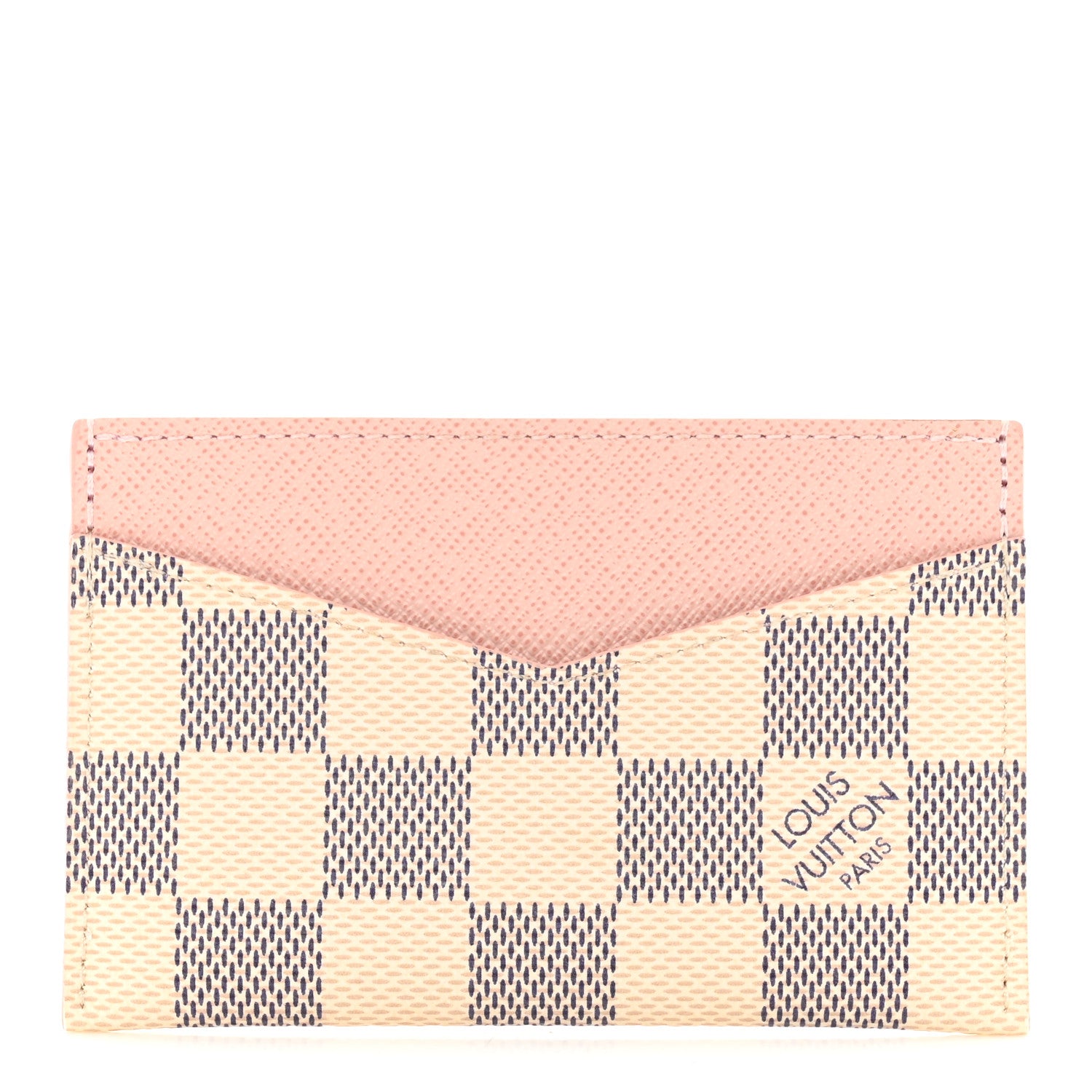 Louis Vuitton Damier Azur Daily Card Holder Rose Ballerine 1 of 7